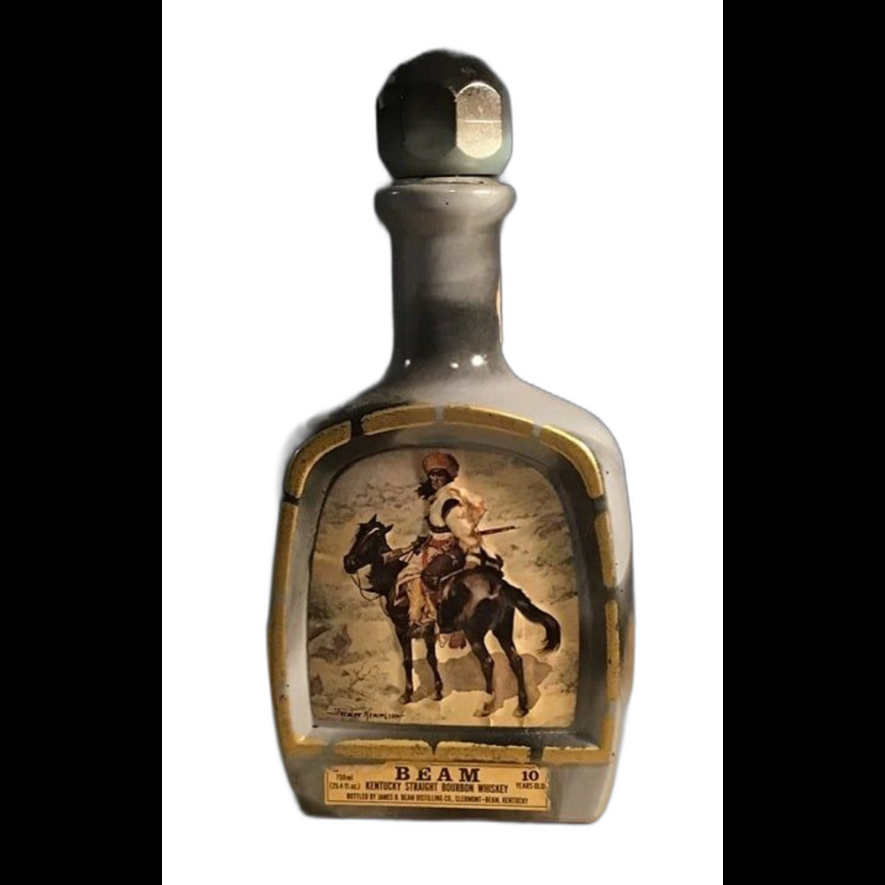 Vintage 1979 Jim Beam Frederic Remington "The Cowboy" 10yr Bourbon Decanter